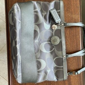 Silver Coach Purse